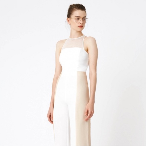 AQ/AQ The Acacia Fringe Jumpsuit in White, size 10 - Picture 6 of 14